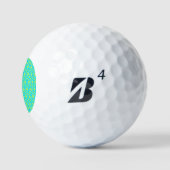modernes farbiges Muster Golfball (Logo)