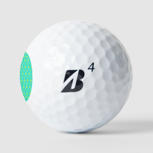 modernes farbiges Muster Golfball (Logo)