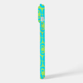 modernes farbiges Muster iPhone Hülle (Linke Seite)