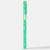 modernes farbiges Muster iPhone Hülle (Rechte Seite)