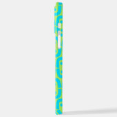 modernes farbiges Muster iPhone Hülle (Linke Seite)