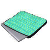 modernes farbiges Muster Laptopschutzhülle (Vorne Knopf)