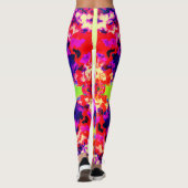 Modernes, farbiges Muster Leggings (Rückseite)