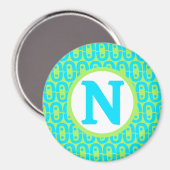 modernes farbiges Muster Magnet (Vorderseite/Rückseite)