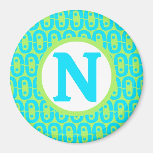 modernes farbiges Muster Magnet (Vorne)