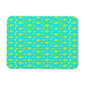 modernes farbiges Muster Magnet (Horizontal)