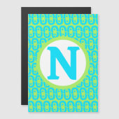 modernes farbiges Muster Magneteinladung (Vorne/Hinten)