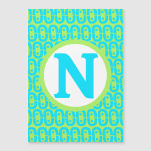 modernes farbiges Muster Magneteinladung