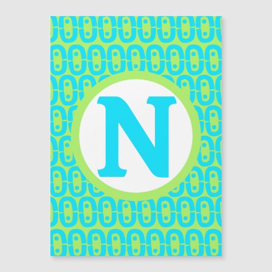 modernes farbiges Muster Magneteinladung (Vorderseite)