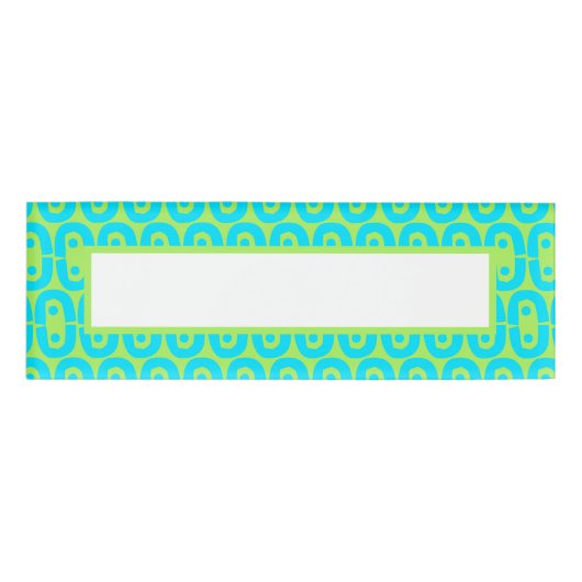 modernes farbiges Muster Namenschild (Vorderseite)