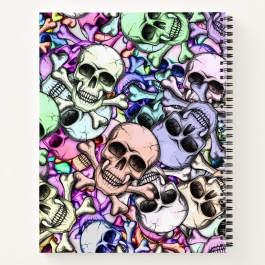 Modernes, farbiges Muster Notizblock (Rückseite)