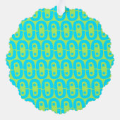 modernes farbiges Muster Ornament Karte (Rückseite)
