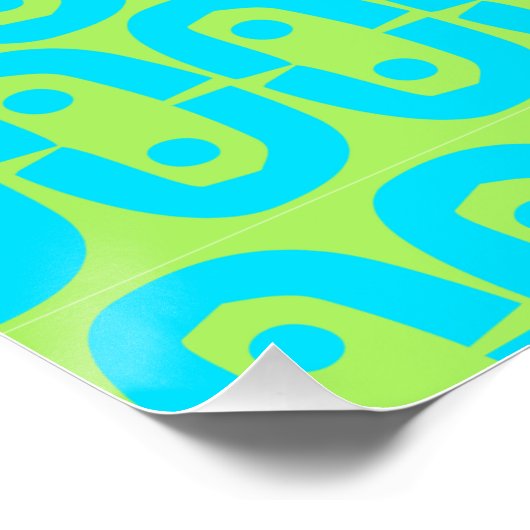 modernes farbiges Muster Poster (Ecke)