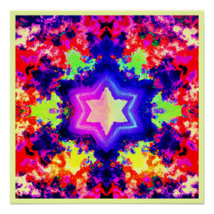 Modernes, farbiges Muster Poster