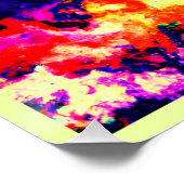 Modernes, farbiges Muster Poster (Ecke)