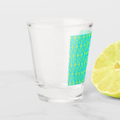 modernes farbiges Muster Schnapsglas (Links)