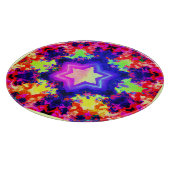 Modernes, farbiges Muster Schneidebrett (Ecke)