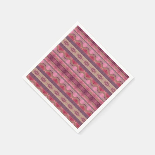 Modernes, farbiges Muster Serviette (Ecke)