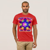 Modernes, farbiges Muster T-Shirt (Vorne ganz)