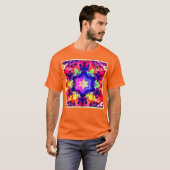 Modernes, farbiges Muster T-Shirt (Vorne ganz)