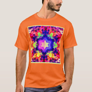Modernes, farbiges Muster T-Shirt