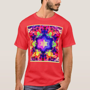 Modernes, farbiges Muster T-Shirt