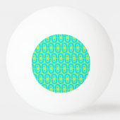 modernes farbiges Muster Tischtennisball (Rückseite)