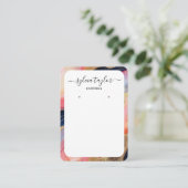 modernes farbiges Ohrring-Logo Visitenkarte (Stehend Vorderseite)