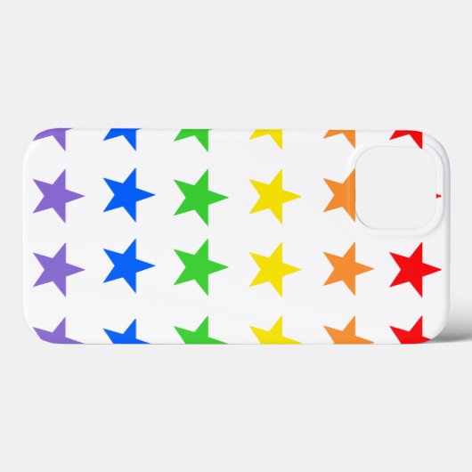 Modernes, farbiges Sternmuster Case-Mate iPhone Hülle (Rückseite (Horizontal))