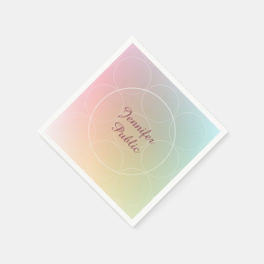 Modernes, farbiges Template-Handschriftzeichen Serviette (Ecke)