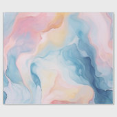 Modernes, farbiges Wasserfarbmuster Geschenkpapier (Flach)