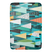 Modernes, farbiges Weihnachtsbaummuster Badematte (Vorderseite Vertikal)