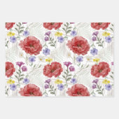 Modernes Farbmuster für die Wildblume Geschenkpapier Set (Vorderseite 2)