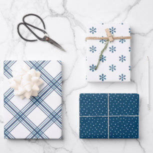 Modernes Farmhouse Urlaubspapier - Marine Geschenkpapier Set