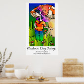 Modernes Fee Poster Print (Küche)