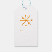 Modernes Feiertag| minimales Geschenkanhänger (Rückseite)