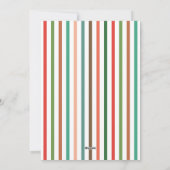 Modernes, feines, blumengeschmücktes Foto Feiertagskarte (Rückseite)