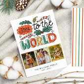 Modernes, feines, blumengeschmücktes Weihnachtsgeb Feiertagskarte