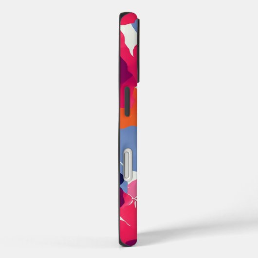 Modernes, feines Blumenmuster Case-Mate iPhone Hülle (Rückseite / Rechts)