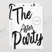 Modernes, feines Drehbuch Schwarz-weiß nach der Ho Einladung (Vorne/Hinten)