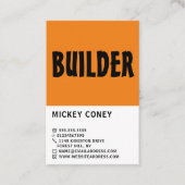 Modernes, feines Gebäude, Bauunternehmen Visitenkarte (Vorderseite)
