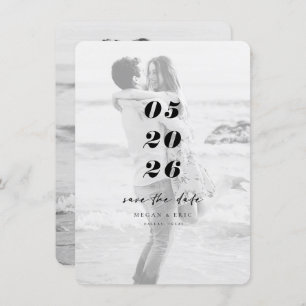 Modernes, feines Overlay-Foto Save the Date