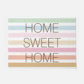 Modernes feines PastellfarbZuhause-Bonbon-Zuhause Fußmatte (Vorderseite)