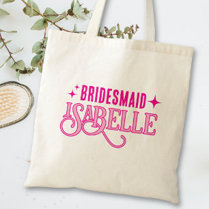 Modernes, feines Retro Wedding Bridesmaid-Geschenk Tragetasche