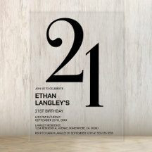 Modernes, feines Schwarzes Party 21. Geburtstag