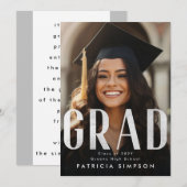 Modernes, feines silbergraues Foto Ankündigung (Vorne/Hinten)