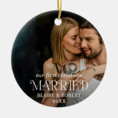 Modernes, feines Typografie-Foto Elegant Neu verhe Keramik Ornament (Vorne)