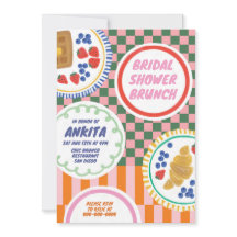 Modernes, feines und farbiges Brautparty Brunch