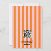 Modernes, feines und farbiges Brautparty Brunch Einladung (Rückseite)