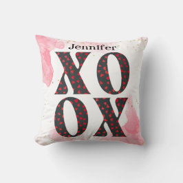 Modernes feines XOXO Happy Valentines Day Gift Kissen